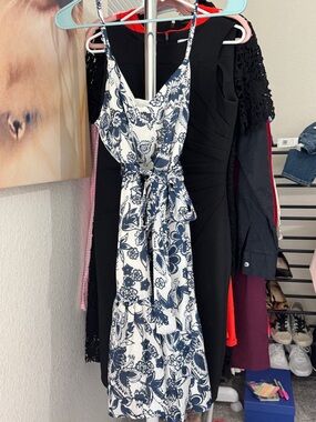 Nine West Floral Dress Sz M